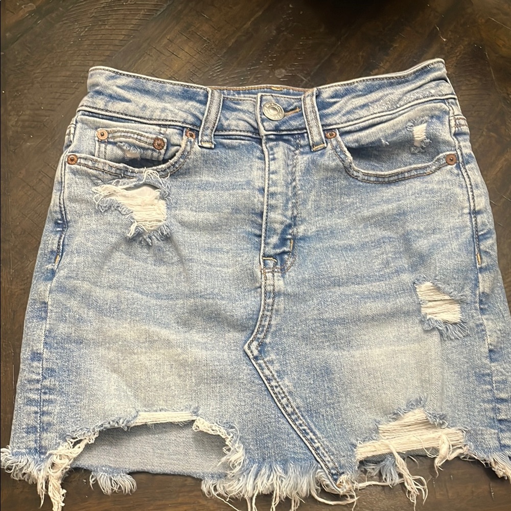 American Eagle Blue Denim skirt